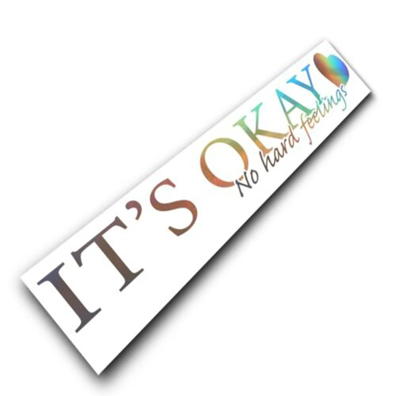 Наклейка на лобовое стекло It's OK автомобильная наклейка плакат-стикер графика