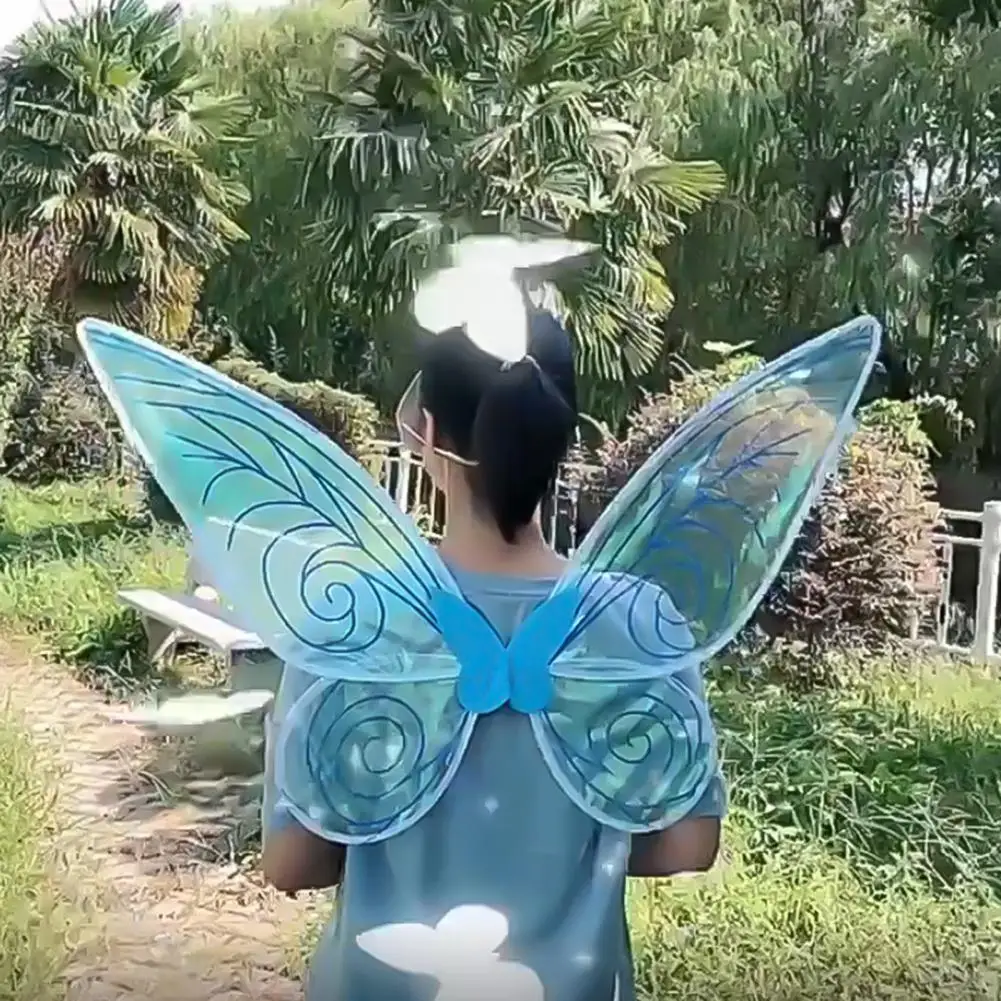 

Foldable Shiny Cosplay Butterfly Wing Decoration Portable Butterfly Costume Attractive for Party