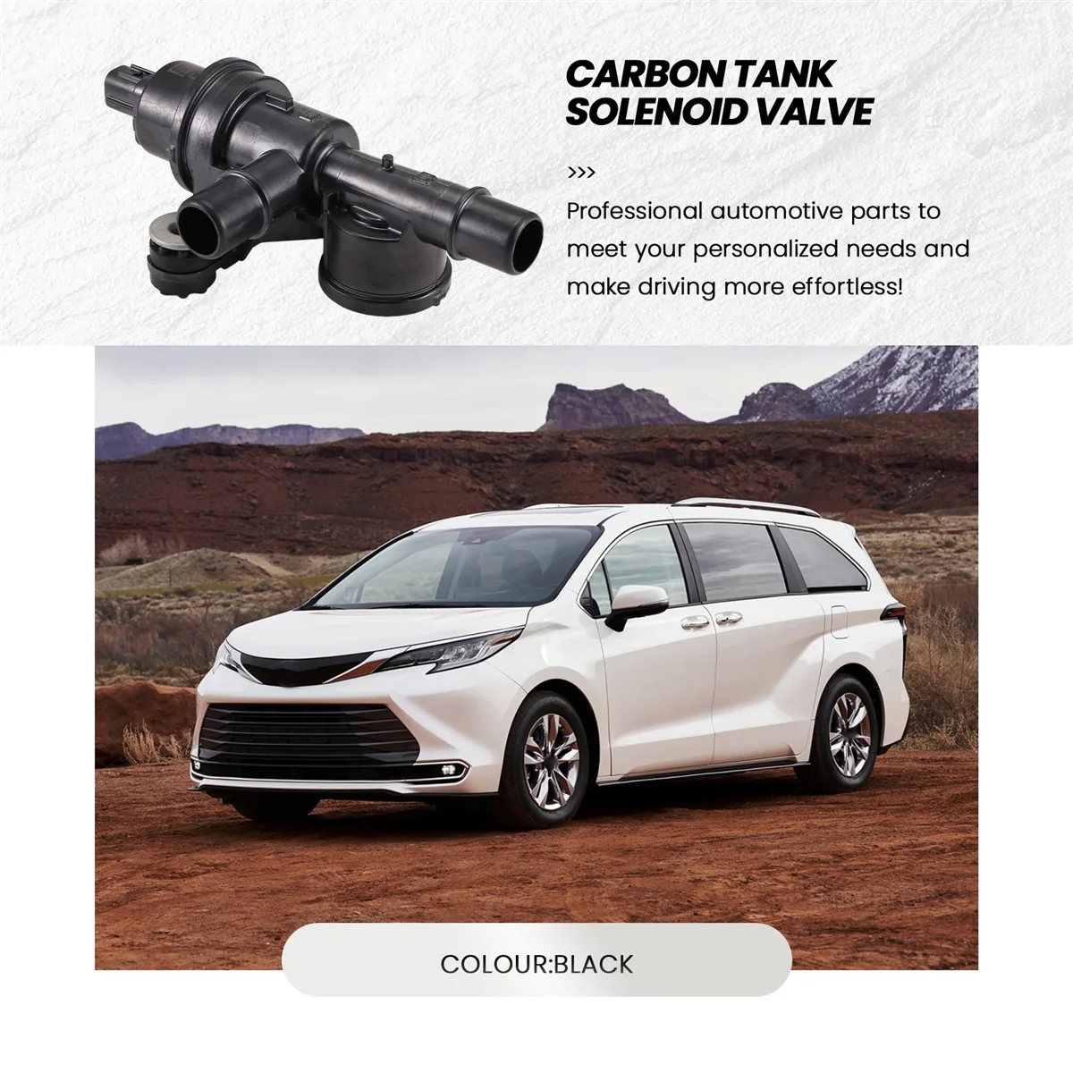 Подходит для Toyota Lexus Sienna автомобильный карбоновый бак Соленоидный клапан 90910-15085