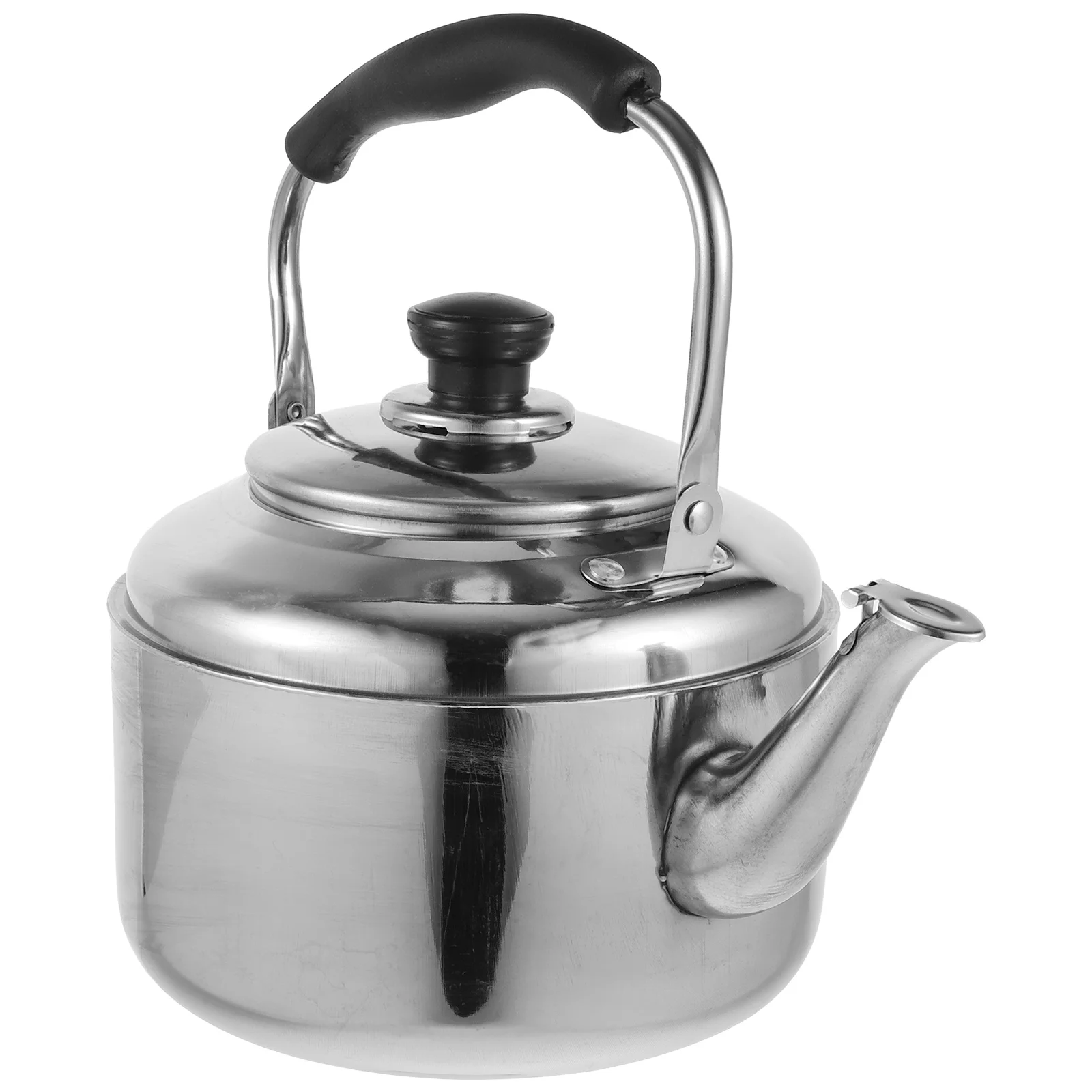 

Stainless Steel Kettle Pot Lid Kitchen Gadget Metal Water Large Capacity Tea Travel Stovetop