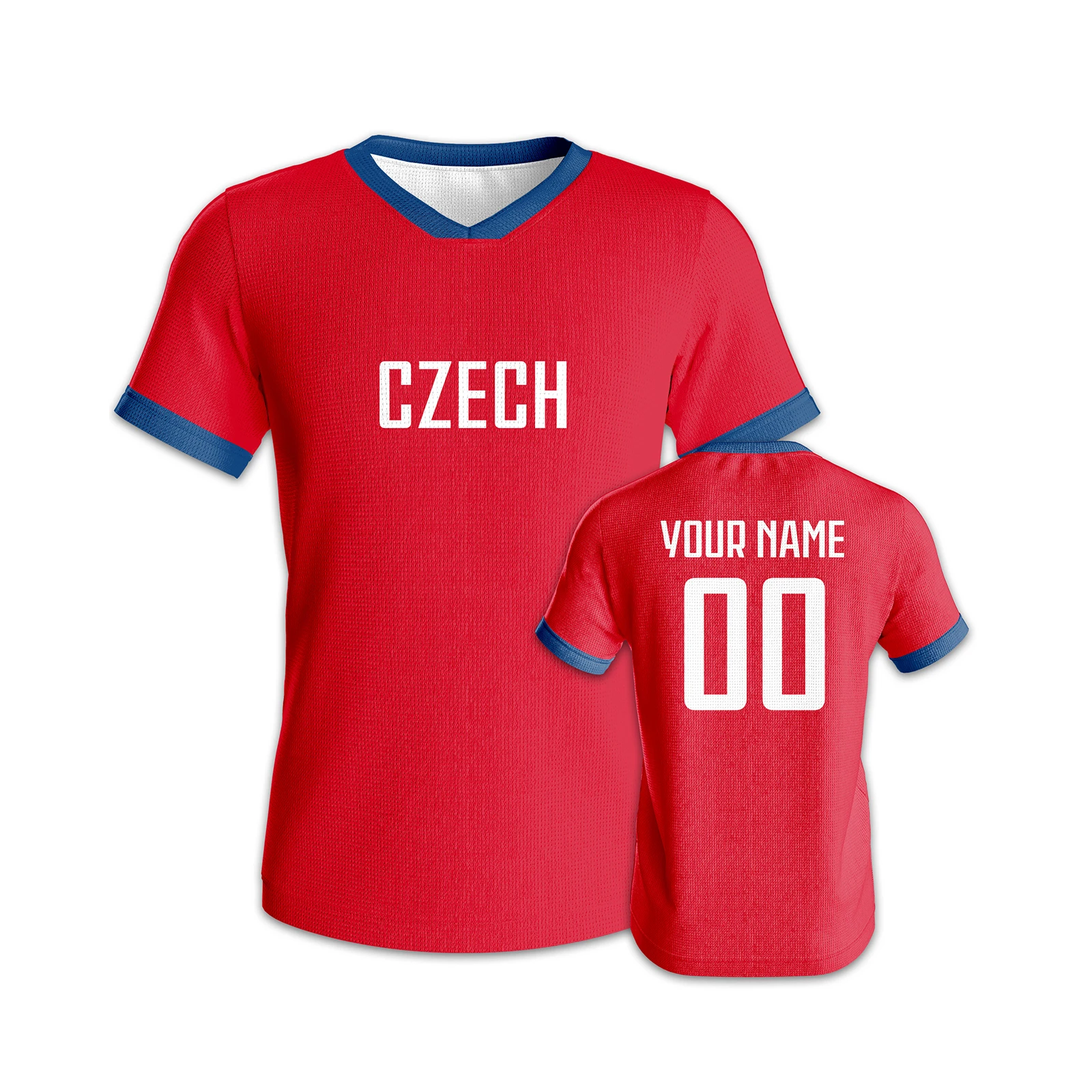 Футбольная майка на заказ дышащая футбольная команда Чешской Республики