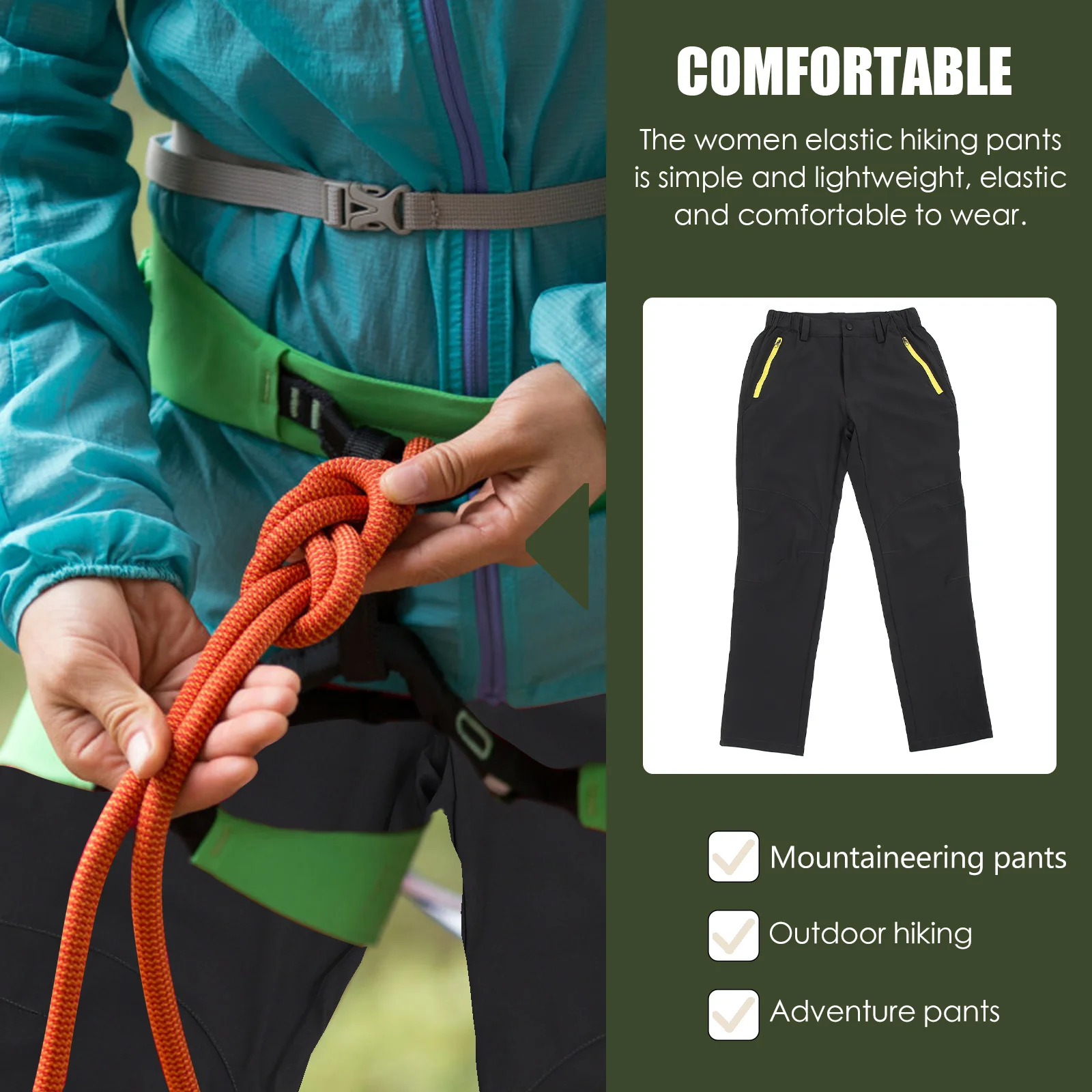 

Women Hiking Pants Elastic Sports Women Climbing Pants Women Outdoor Hiking Pants Hiking Pants for Women