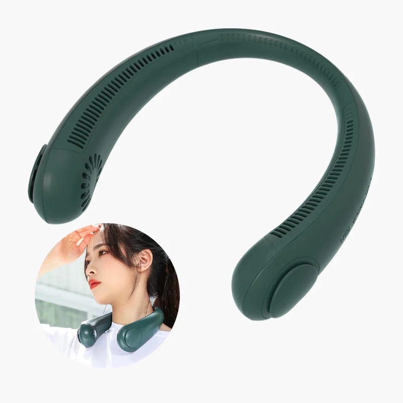 

Mini Bladeless Fan Hanging Neck Leafless Fan Rechargeable Fan Mute Sports Fan for Home Outdoor Portable Fan Ventilateur Portable