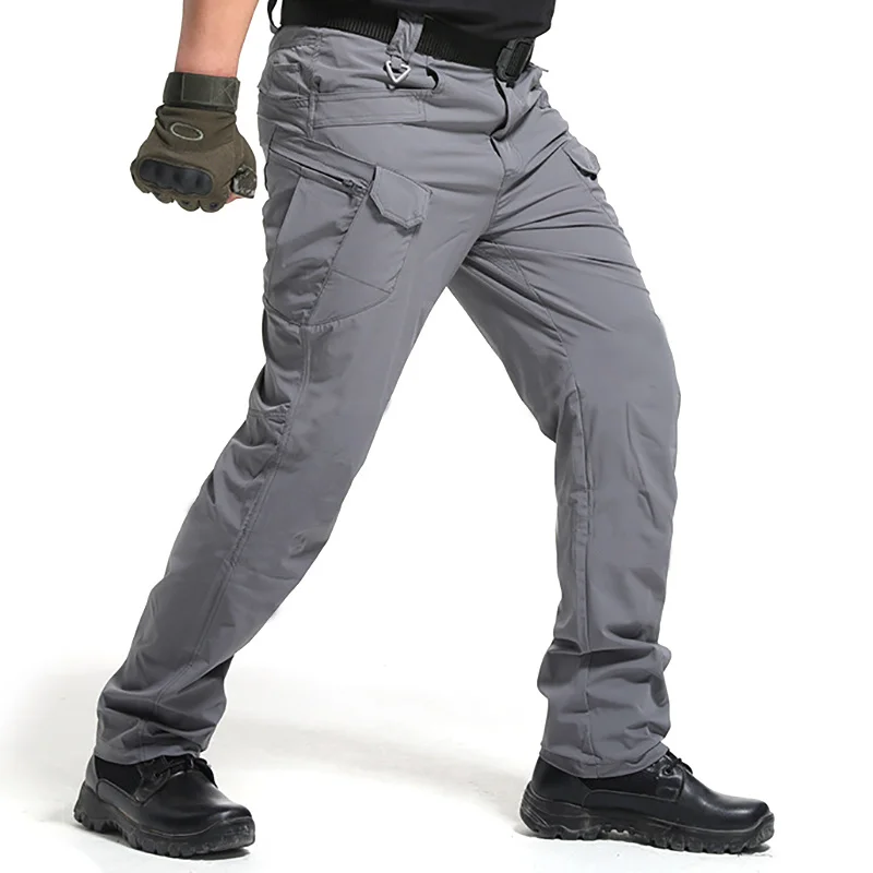 

High Quality City Tactical Cargo Pants Men Waterproof Work Cargo Long Pants with Pockets Loose Trousers Many Pockets S-3XL
