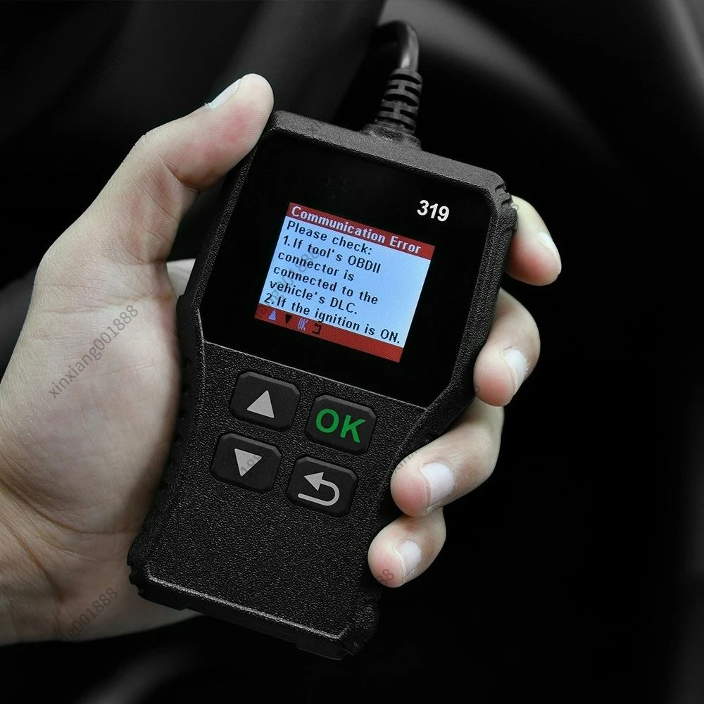 Фото Диагностический сканер OBD2 CR319 CR3001 для диагностики неисправностей двигателя автомобиля, универсальный инструмент №5