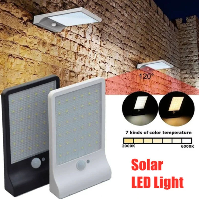 Новейший уличный светильник на солнечной батарее садовые лампы с пассивным ИК