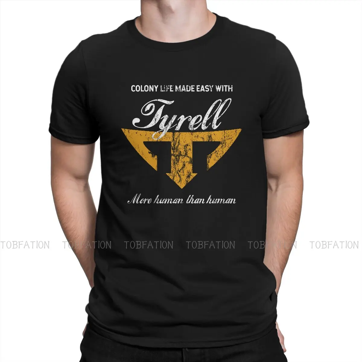 Bladerunner 2049 Film Colony Life Made Easy With Tyrell TShirt Men Gothic Big Size Casual Crewneck Cotton T Shirt 2020