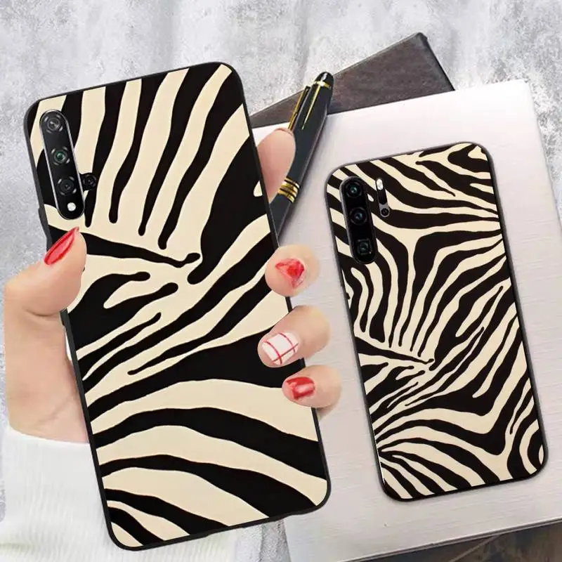 

Cartoon Zebra Pattern Phone Case Soft Silicone Case For Huawei p 30lite p30 20pro p40lite P30 Capa