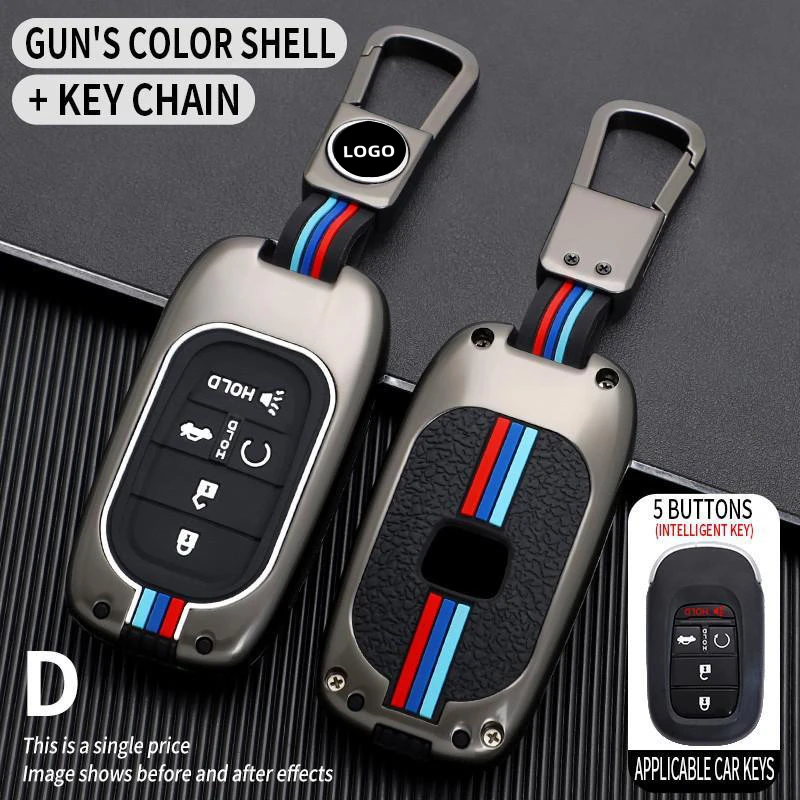 

Car Key Case Cover for Honda Accord 2018 2019 Civic Crv Fit XR-V VEZEL Jade Jazz UR-V LIFE Crosstour Gienia Envix Holder Shell