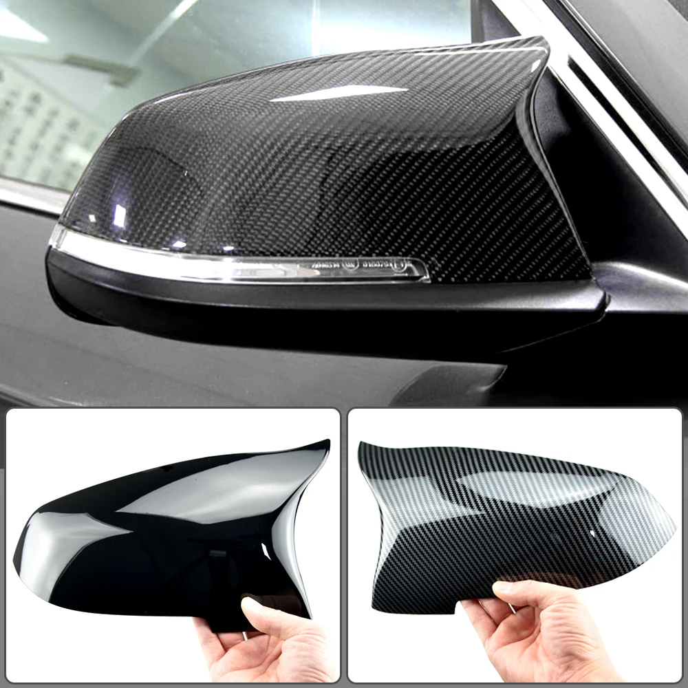 

Bright Car Glossy Black Replacement For BMW 5 6 7 Series Sedan F10 F11 F18 F06 F01 F02 F12 F13 LCL Rearview Mirror Cover Caps