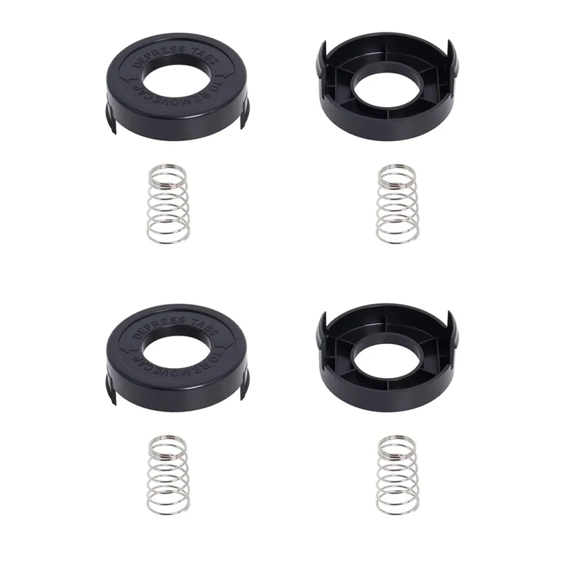 4 шт. 682378-02 крышка катушки с пружиной совместимая Black + Decker GLC12 GL250 GL310 GL360 сменная