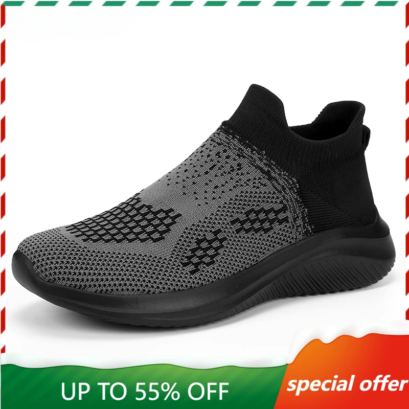 

Moipheng Running Shoes Women's Sneakers Sports Shoes Men Walking Breathable Casual Elasticity Platform Vulcanize Chaussure Femme