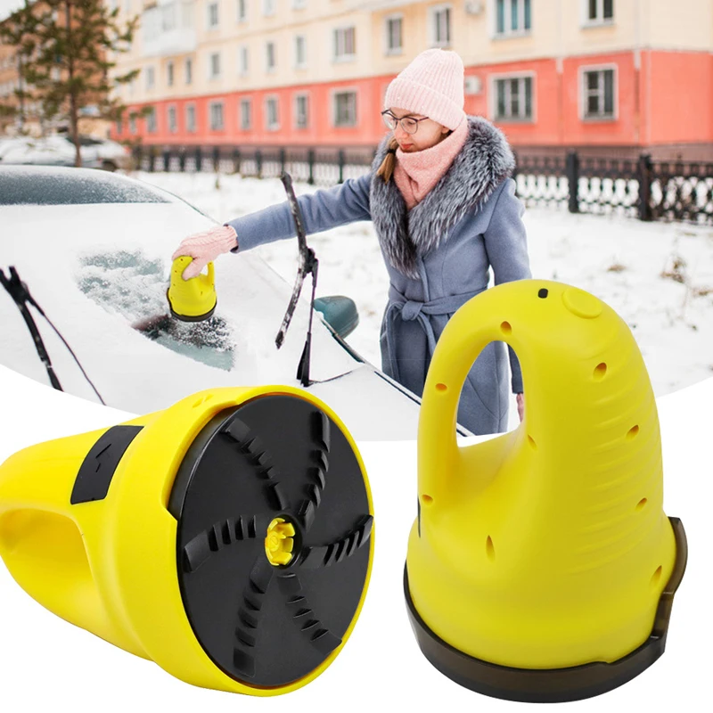 New arrival electric rechargeable USB mini heated car vehicle snow ice scraper