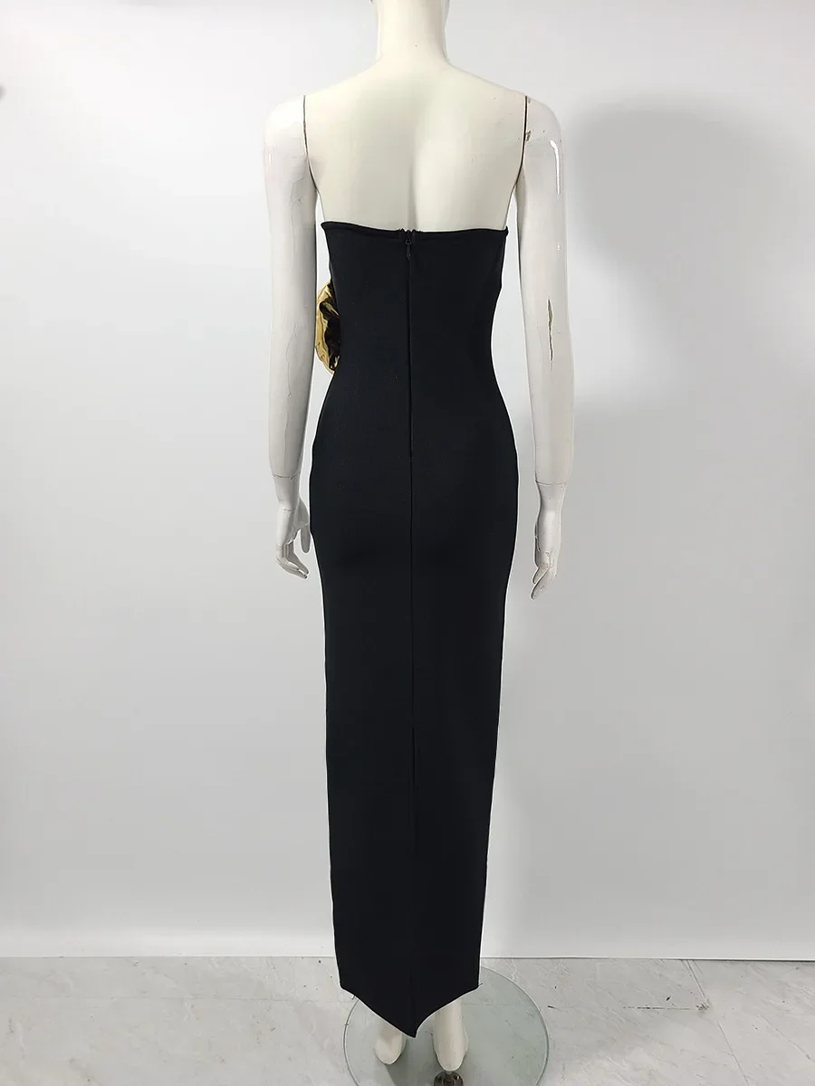 Женские простые удобные вечерние платья большой дизайнерский Bodcyon без бретелек с