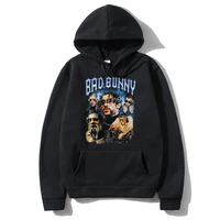awesome bad bunny graphic printed hoodie men women cotton hoodies oversized hip hop fashion sweatshirt branded mens clothing