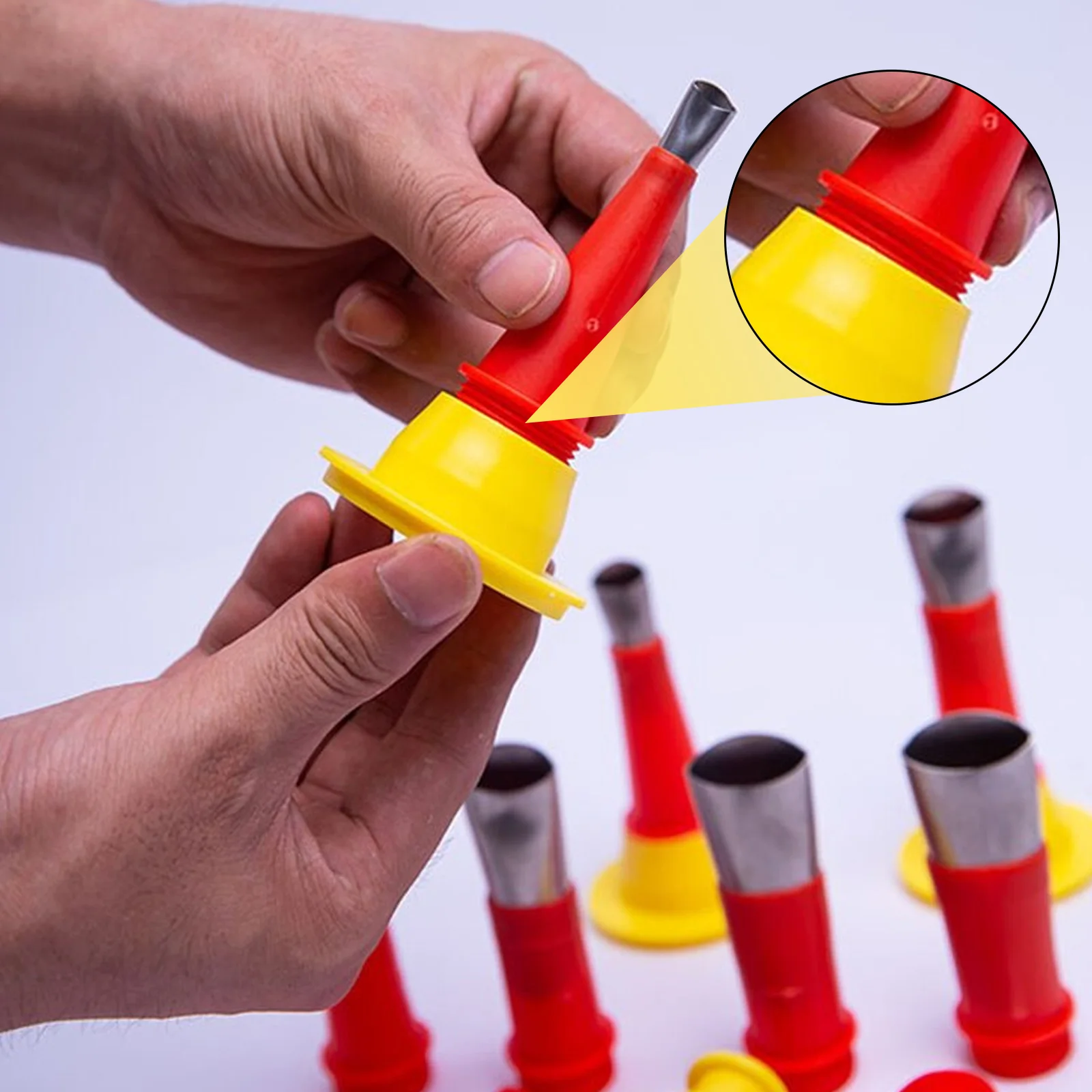 

22PCS Stainless Steel Caulk Nozzle Applicator Caulking Finisher Glue Silicone Sealant Finishing Tool Kitchen Bathroom Sink Joint