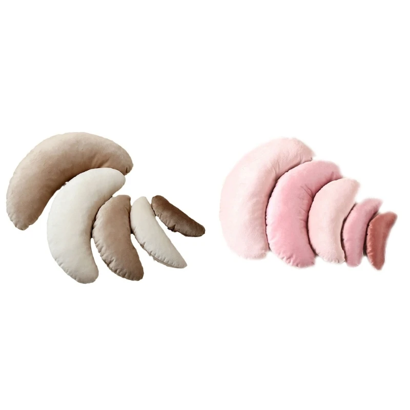 

Newborn Photography Props Moon Pillows 5pcs for Baby Photo Posing Parts