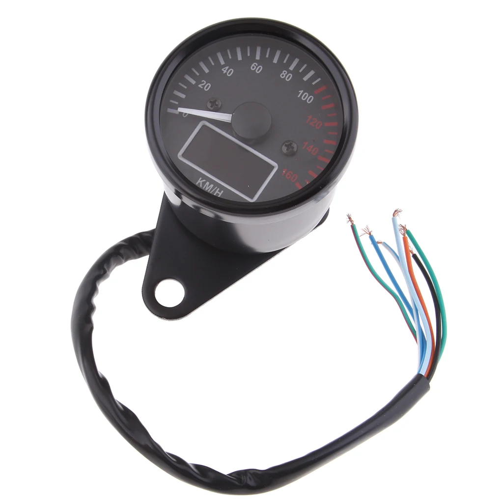 

12V Motorcycle LCD Speedometer Odometer Fuel Meter Multifunction Gauge
