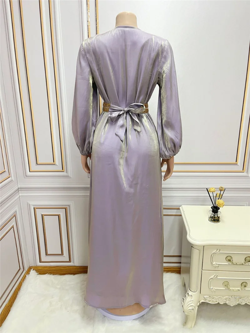 Dubai Turkey Wedding Party Luxury Abayas Women Long Sleeve Dress Muslim 3 Pieces Set Islamic Clothing Caftan Marocain Femme