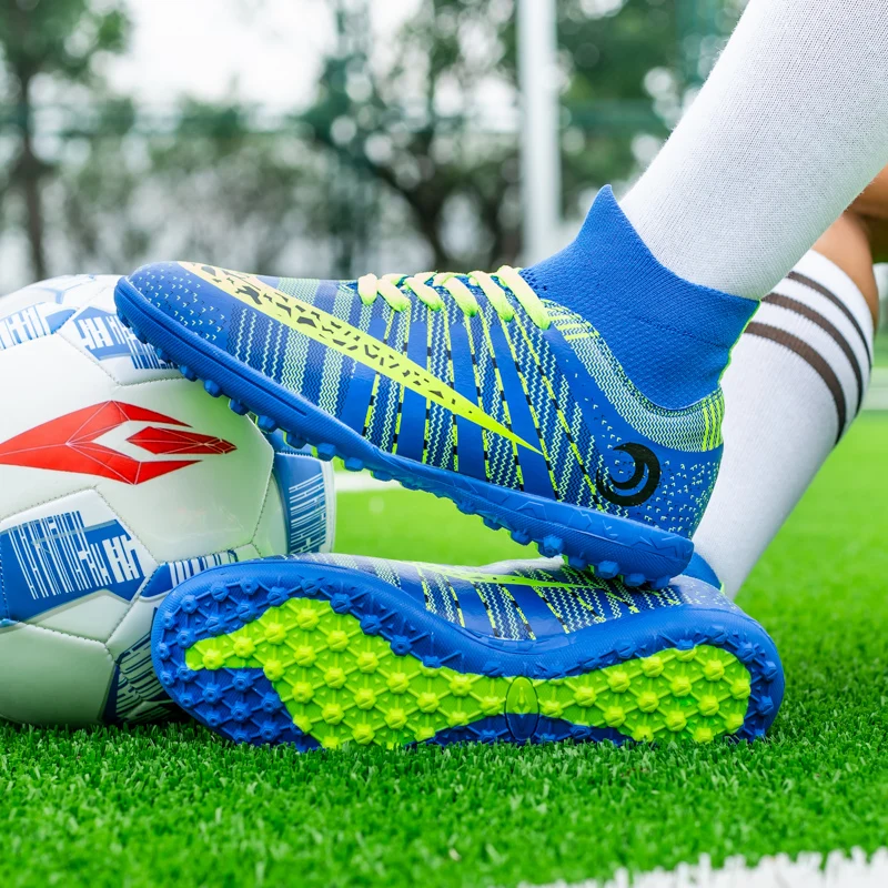 

Mbappé Chuteira Society Soccer Shoes Cleats Wholesale Outdoor Wear resistant Studded Football Boots Futsal Training Sneaker