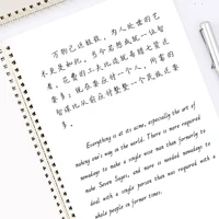 english handwritten copybook round body english calligraphy copybook for adult children exercise handwriting practice book