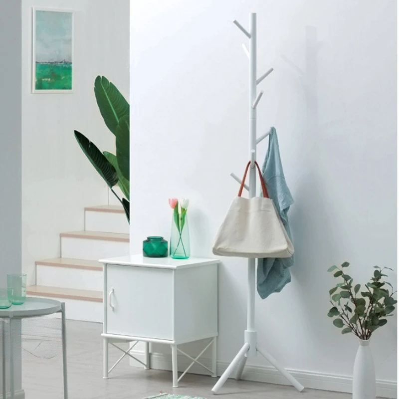 

Modern Clothes Rack Solid Wood Cloth Organizer Multi-scene Suitable Hanger For Bags Exquisite Workmanship Bedroom Clothes Rack