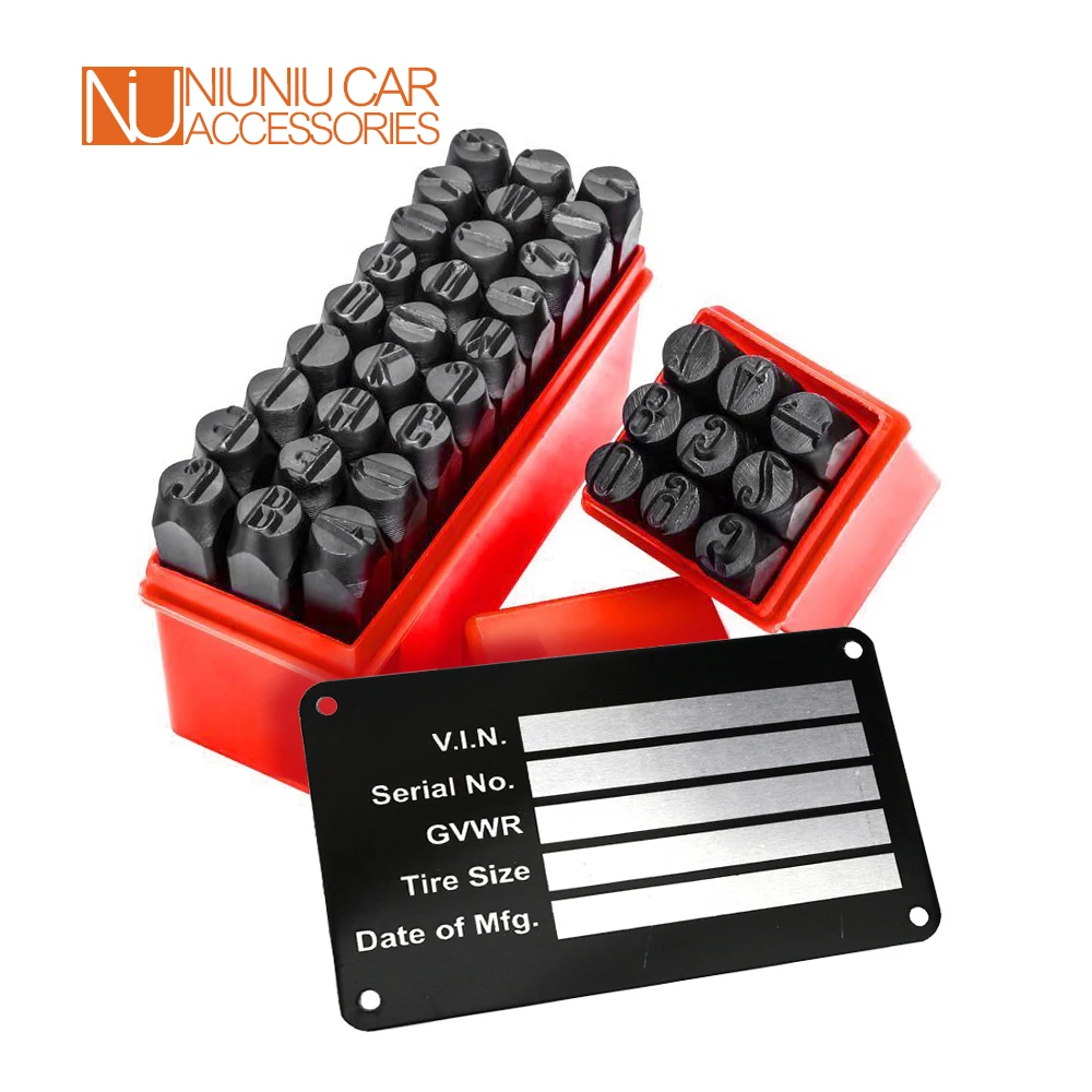 4 мм стальной штамповочный металлический набор Пробойник с биркой для прицепа