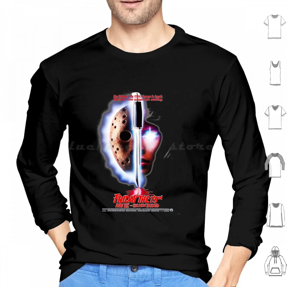 Толстовки с длинным рукавом Джейсон вурхэ слашер Хэллоуин фильм вурхер страшные