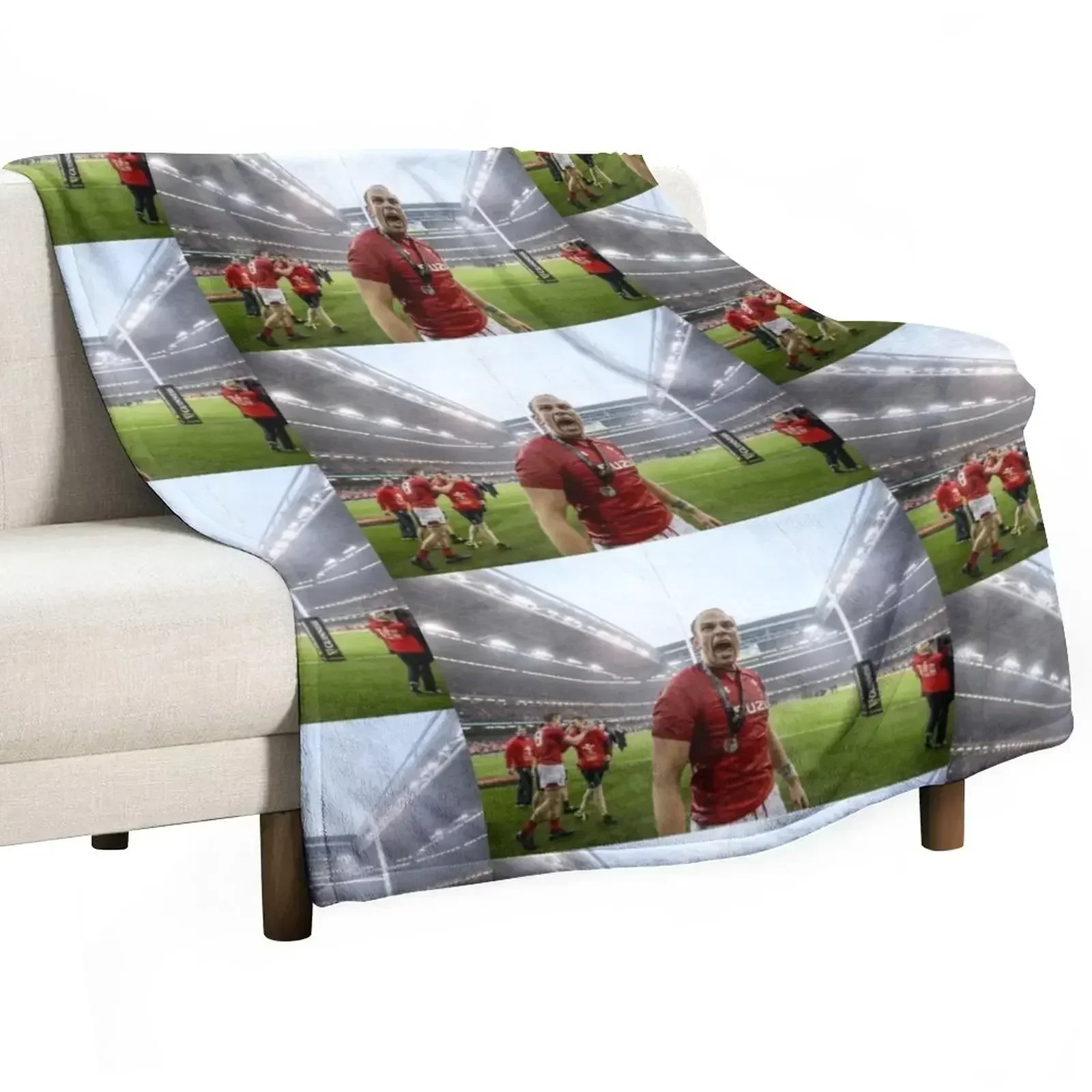 Alun Wyn Jones Wales Rugby World MVP Плед Пляжные милые одеяла