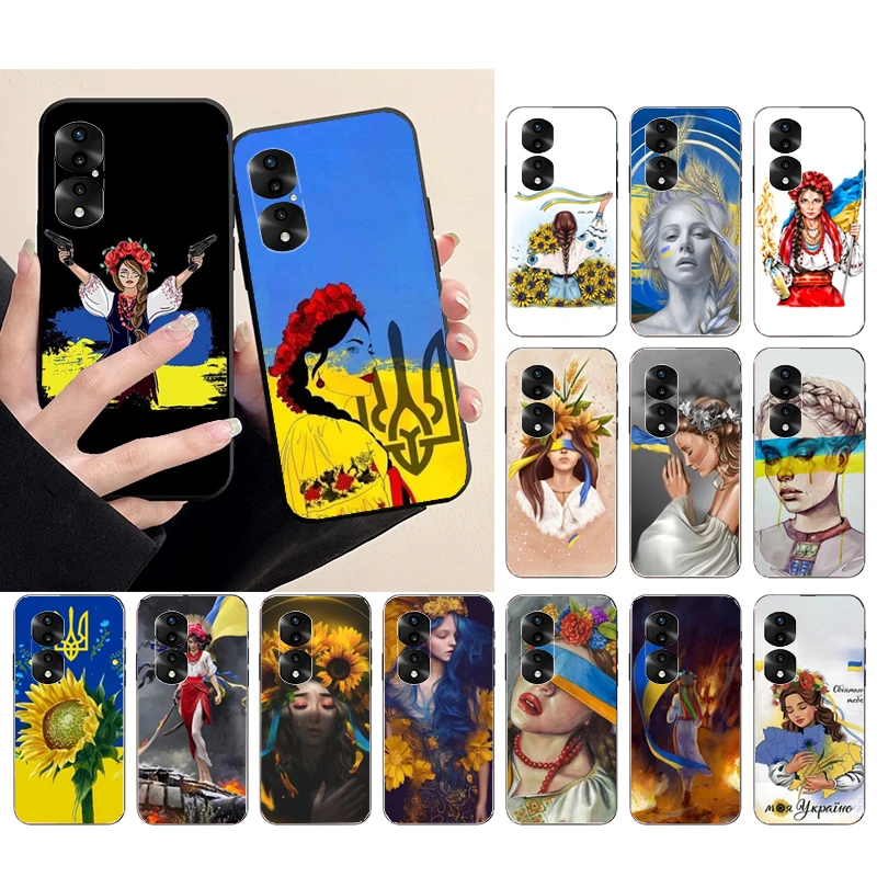 

Phone Case For Huawei P50 Pro P30 P40 Lite P40Pro P20 lite Honor 9A 10XLite 8X 20 8A 10I Ukraine Girl Case