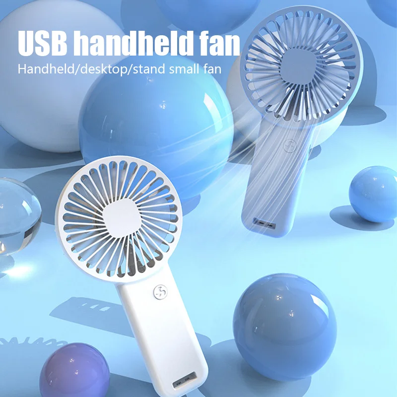 

2023 New Mini Handheld Fan Rechargeable Portable Pocket Cooling Hand FAN 3-Speeds Strong Wind Silent Electric Ventilador Outdoor