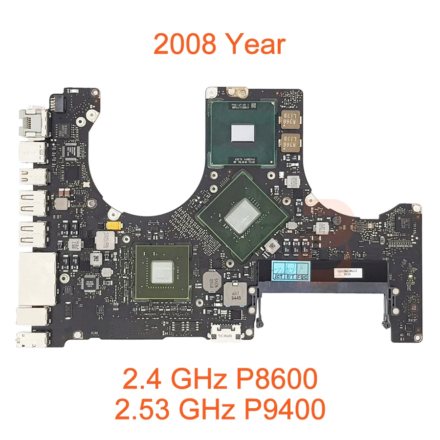 Оригинальная материнская плата A1286 для ноутбука MacBook Pro 15" с процессорами Core Duo 2, i5 и i7. Годы выпуска: 2008, 2009, 2010, 2011, 2012.