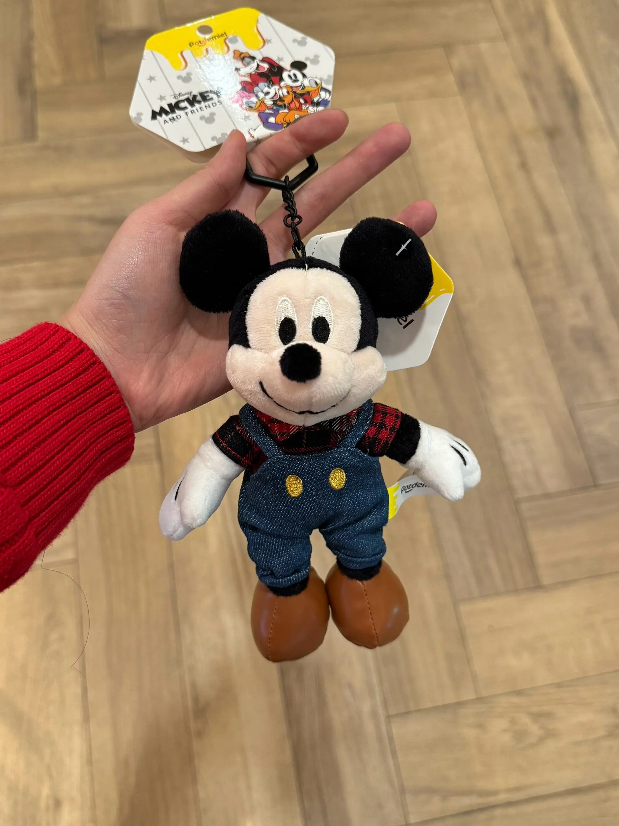 Плюшевый брелок Disney с Микки и Минни, серия «Ковбой», джинсовая одежда, подарок для пары, украшение для сумки или рюкзака (Микки и Минни) (art.: 3920d855a5e95) - 3920d855a5e95