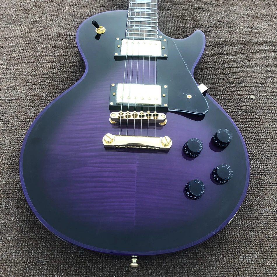 

Высококачественная электрическая гитара из палисандра, Кленовая верхняя Золотая фурнитура, бесплатная доставка