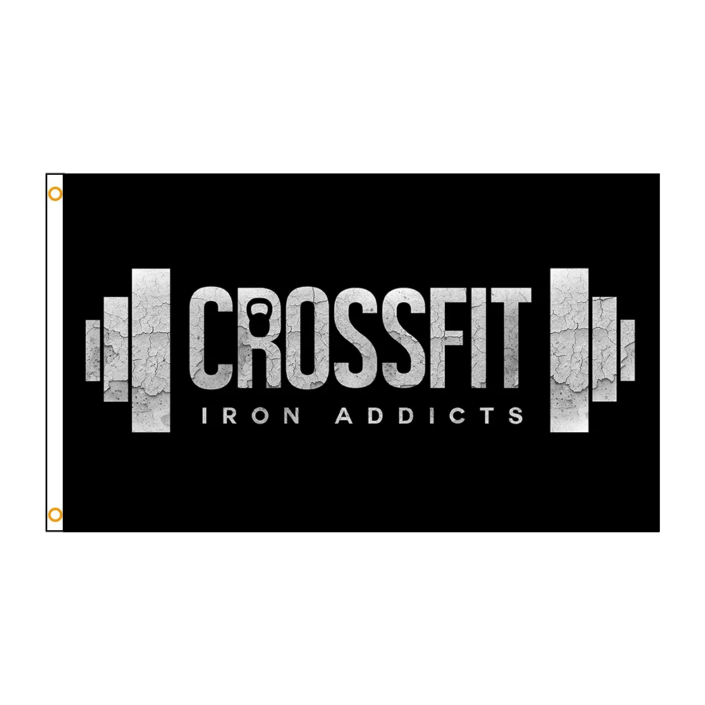 3Jflag  90x150cm CROSSFIT Fitness gym Muscle building Interior decoration banner tapestry
