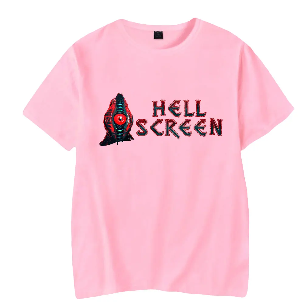 

Hellscreen Unisex Short Sleeve T-shirts Men Women Streetwear Printing Casual O-neck Harajuku Pullovers Stylish High Street Game