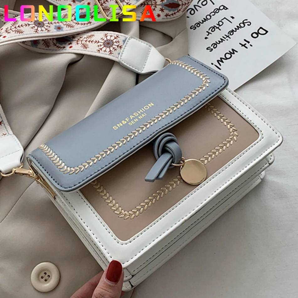 

Small Panelled Flap Bag Pu Leather Shoulder Bags for Women Summer Style Purses and Handbags Brand Designer Fashion Crossbody Bag
