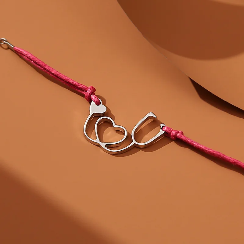 Креативный браслет для женщин из нержавеющей стали Doctor подвеска-стетоскоп