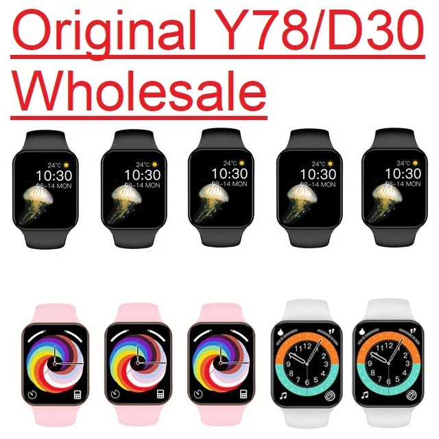 

Original D30 Y78 Watch7 Smart Watch 1.44 inch Sports Music Blood Pressure FitnessTracker HeartRate Monitor SmartWatch pk Y68/D20