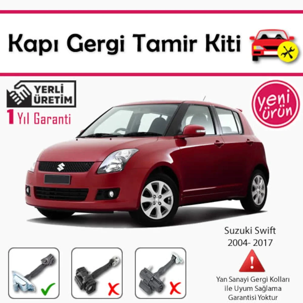 Car Door Strut Repair Kit for (Limiter) - Suzuki Swift 2004-2017 - (2 or 4 PCs Set)