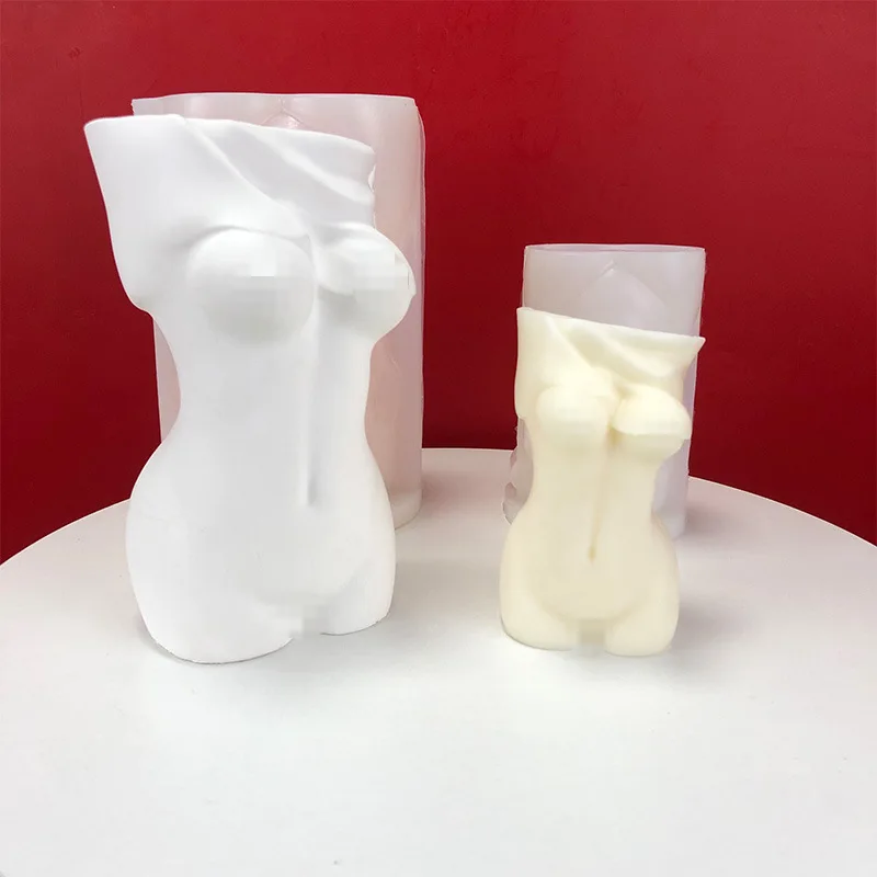 

Headless Shy Female Modeling Vase Silicone Mold DIY Handmade Flower Pot Pen Potted Plant Resin Mould Cement Clay Mold Home Decor