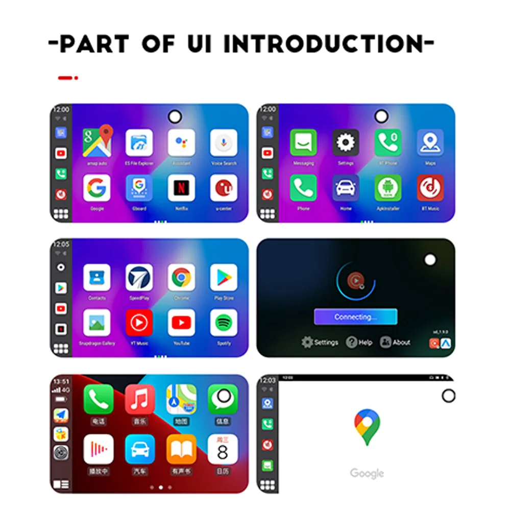 

Carplay Ai Box Wireless Carplay Box Car Multimedia Player For Cars With Built-In CarPlay 4+64G High Quality Brand New