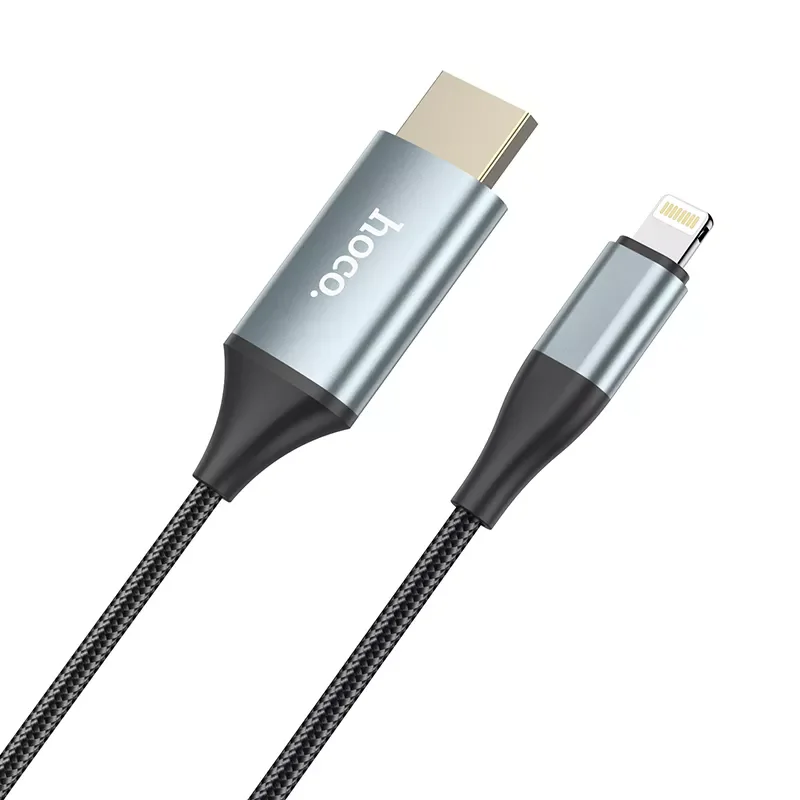 

HOCO for Lightning to HDMI-compatible Cable HDTV TV Digital 1080P Smart Converter Cable for iPhone AppleTV Projector for Macbook