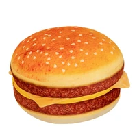 new simulation hamburger stuffed plush toy soft padded cushion non slip creative cute food pillow for boy girl birthday gift