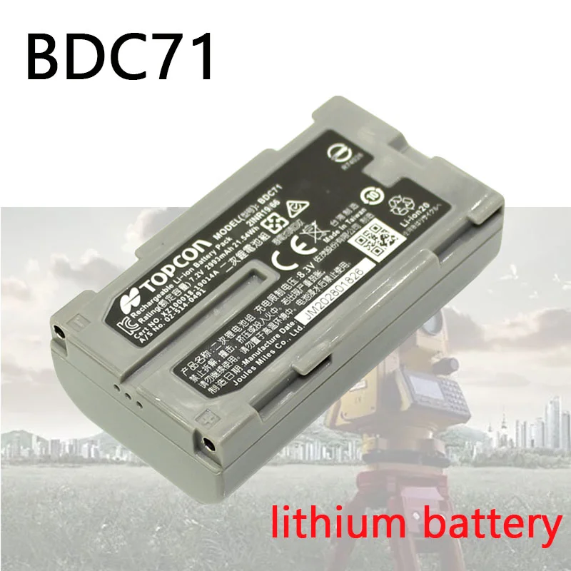 

TOPCON BDC71 Rechargeable Battery for GM52 Total Station 7.2V Sokkia BDC71 2993mAh Secondary Li-ion Battery Newest 2021