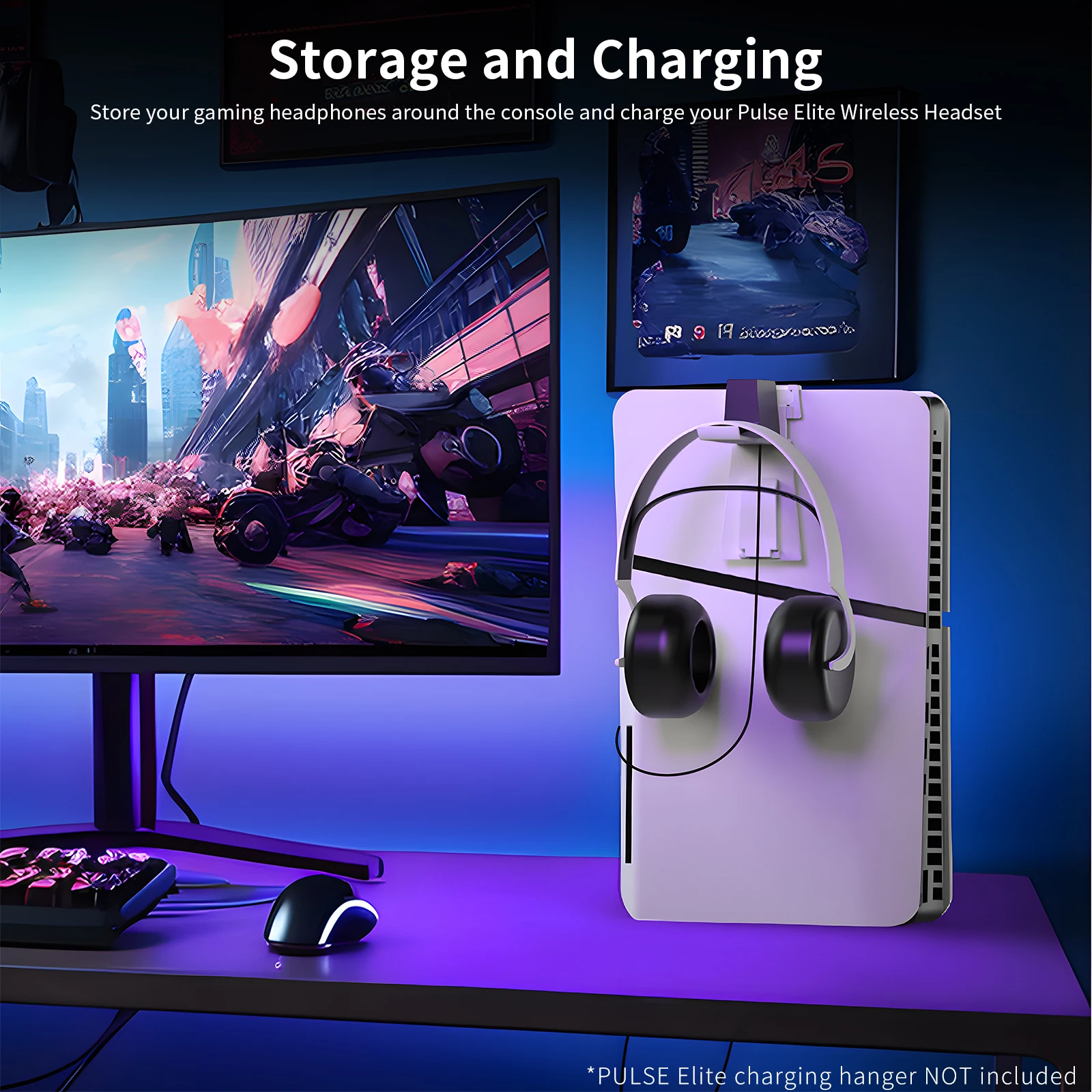 Подставка-крючок для наушников и контроллера PS5 /PS5