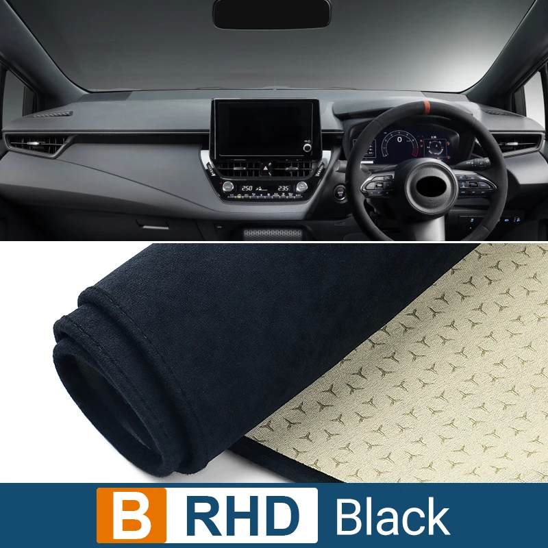 

Нескользящий Коврик Для Приборной Панели С УФ-защитой Для Toyota Corolla E210 2019-2023 Gyiyo, Полиэстер/фланель