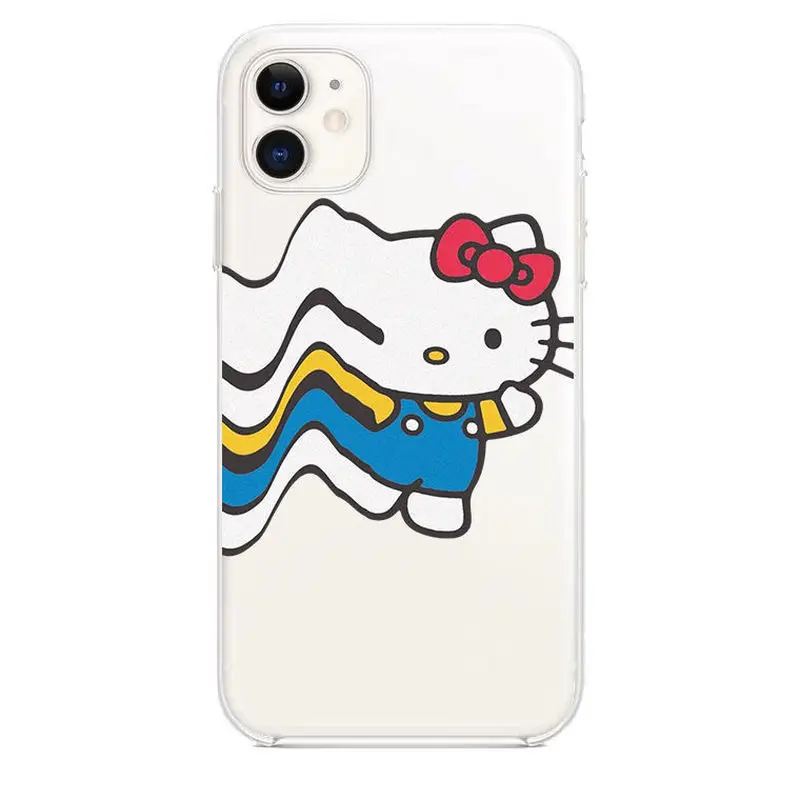 

Hello Kitty, милый мультяшный телефон, 11/12/13/X/Xsmax, силиконовый телефон