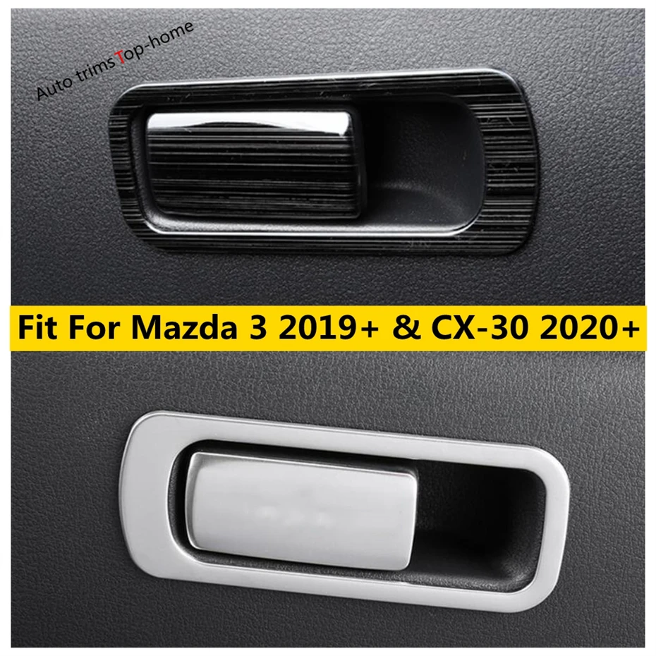 

Car Glove Box Handle Cover Storage Bag Sequins Glovebox Trim For Mazda 3 2019 - 2022 / CX-30 2020 - 2022 Accessories Interior