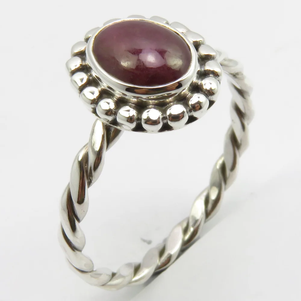 

Semi-precious Stone Ring Size 10.5 3.6 GramFor Women'